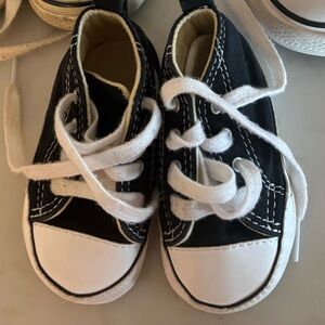 Kids Black High-Top Sneakers
